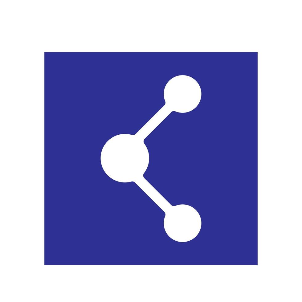 molecule logo vector