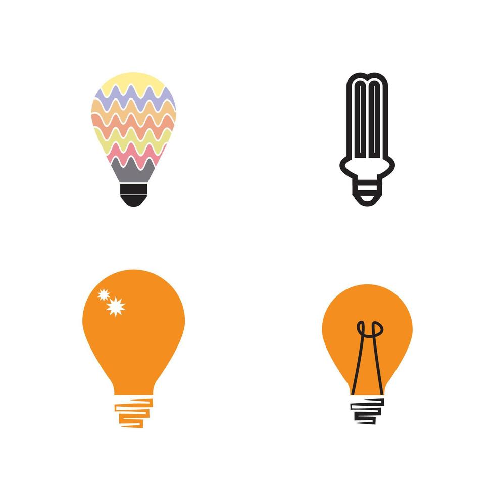 bulb logo . vector