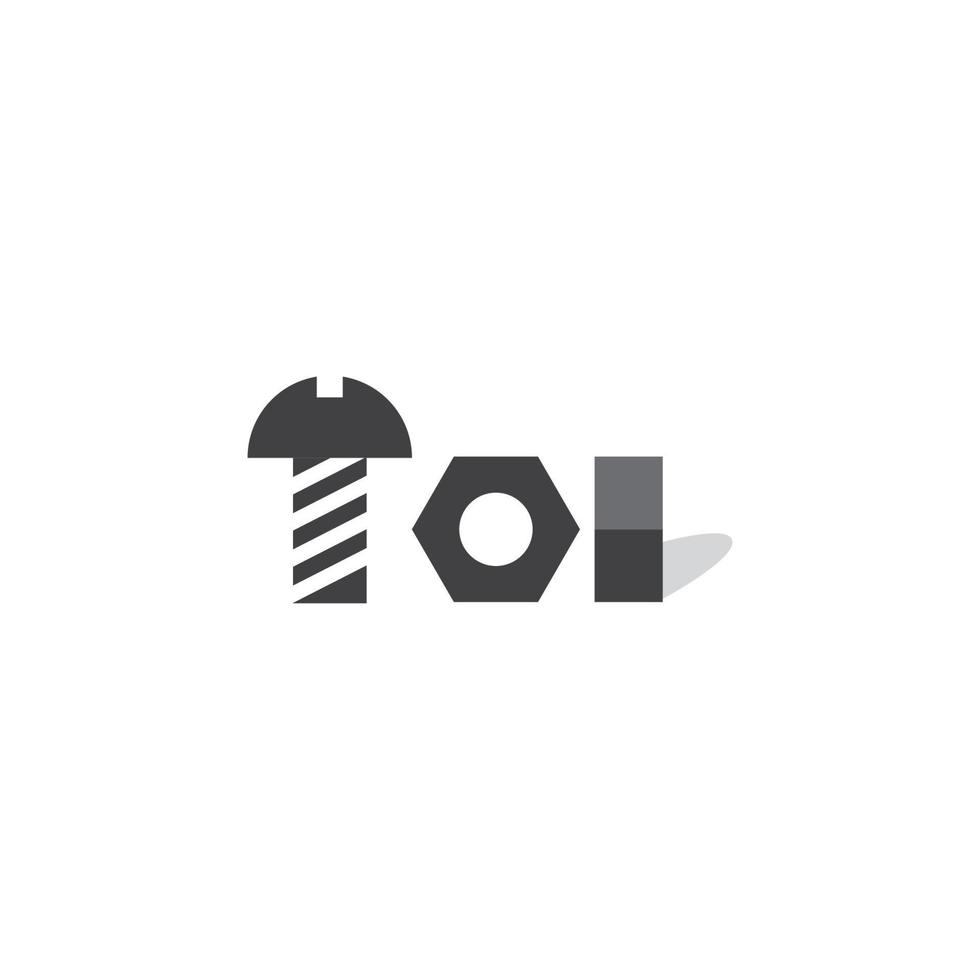 Bolt Nut Icon vector