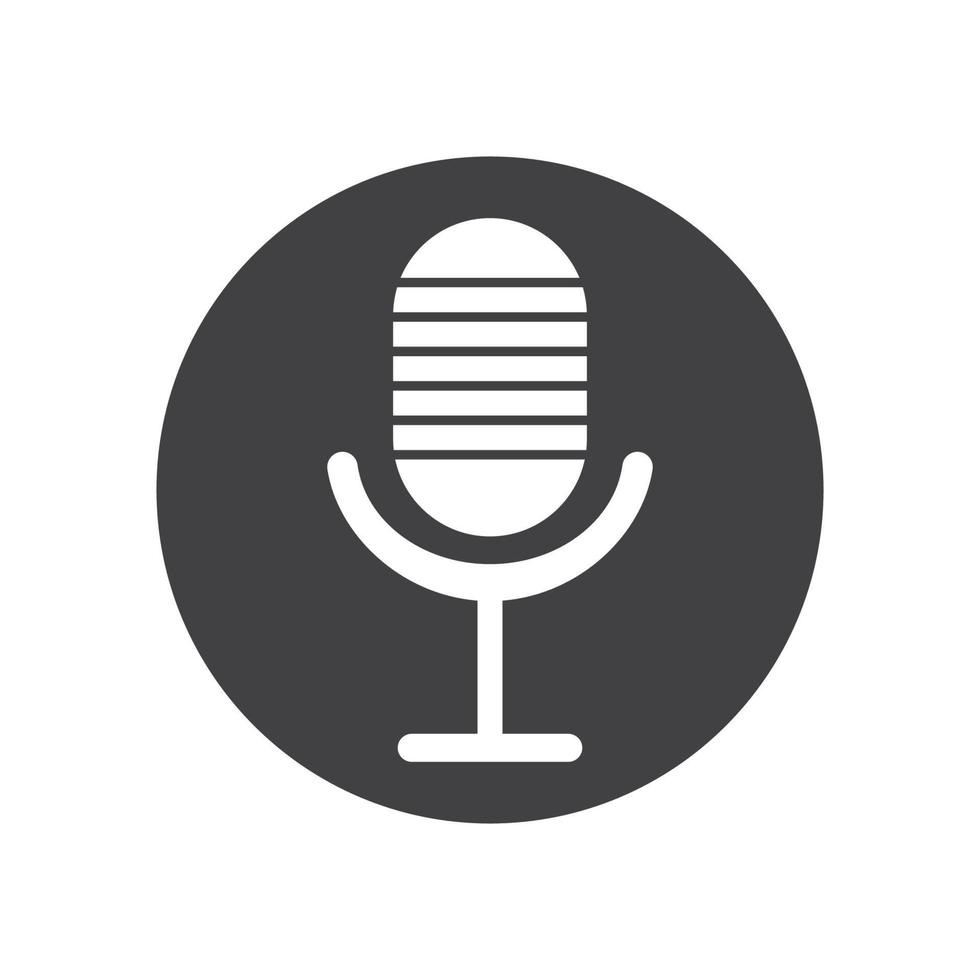 microphone icon vector