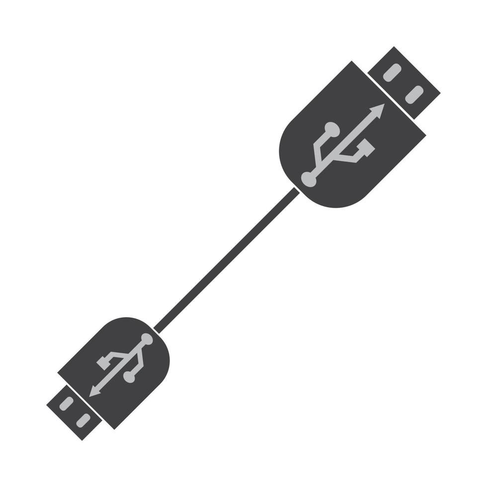 USB data transfer logo vector