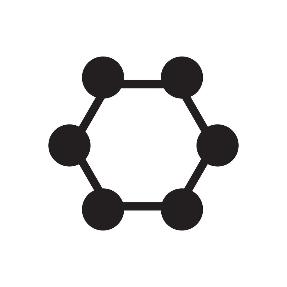 molecule logo vector