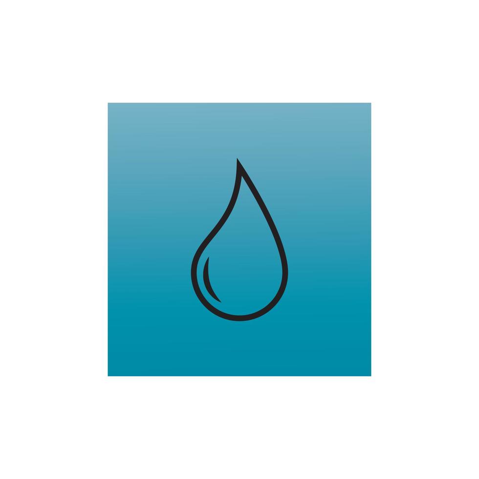 water drop icon vector