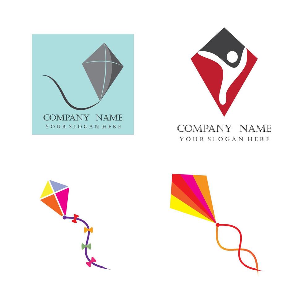 kite logo vector