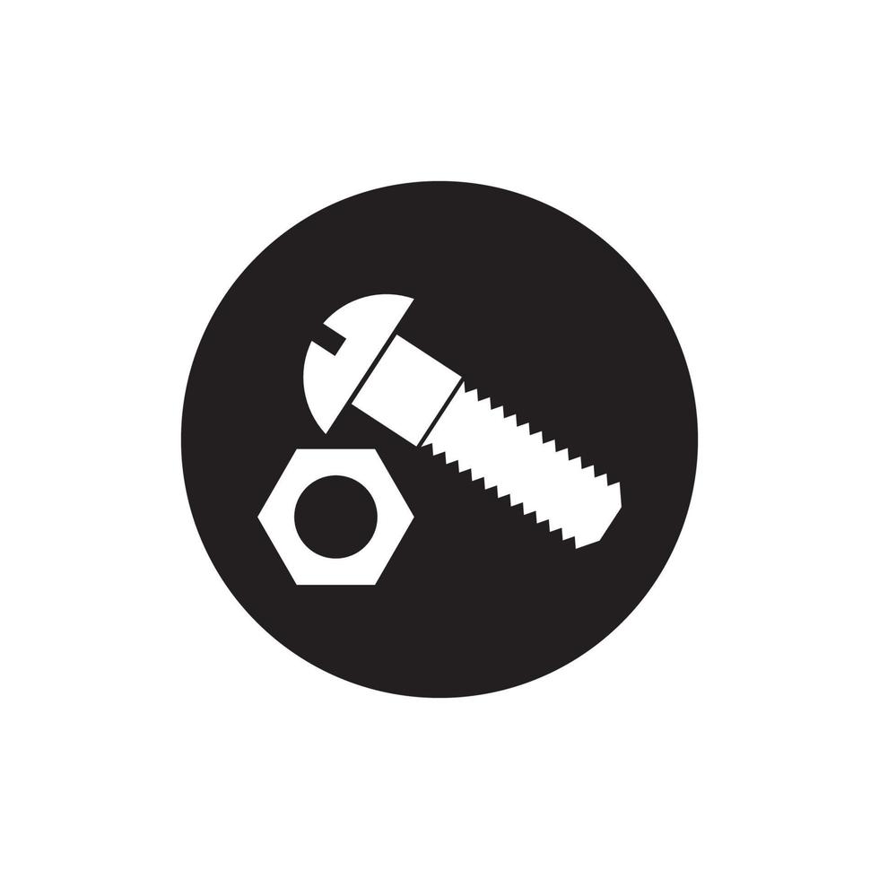 Bolt Nut Icon vector