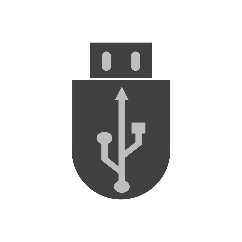 USB data transfer logo vector
