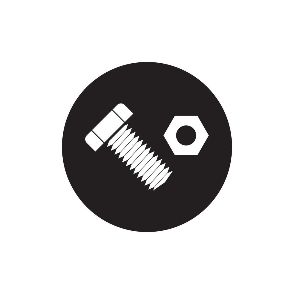 Bolt Nut Icon vector