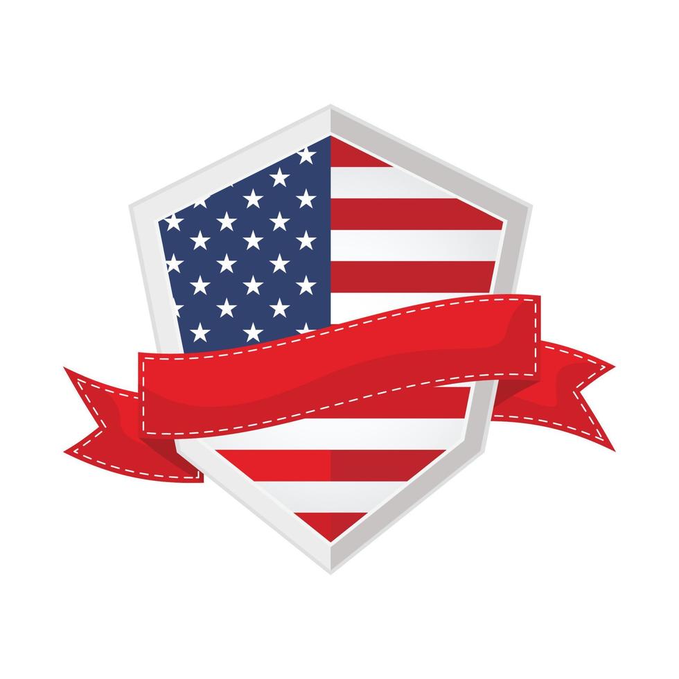 United states badge vector