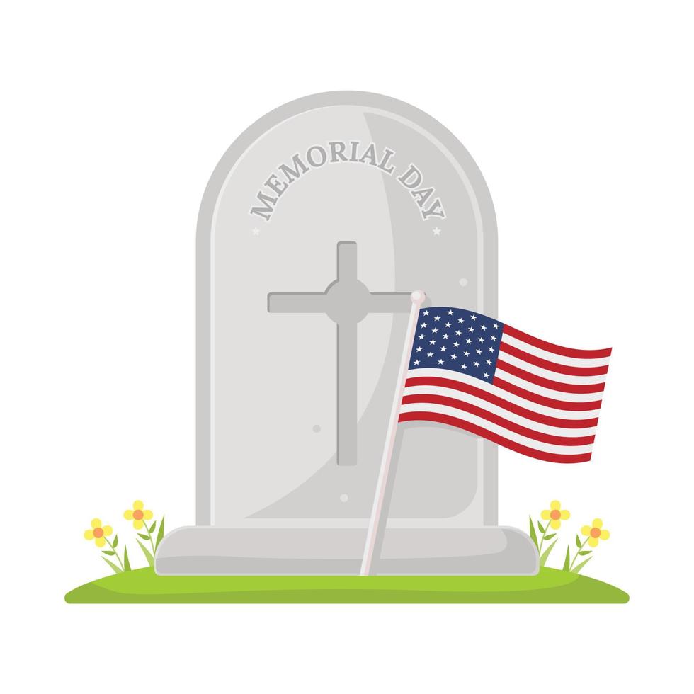 Memorial Day Grave vector