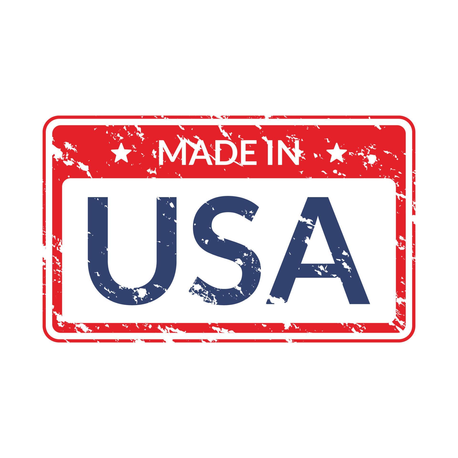 made in USA stamp 7882831 Vector Art at Vecteezy