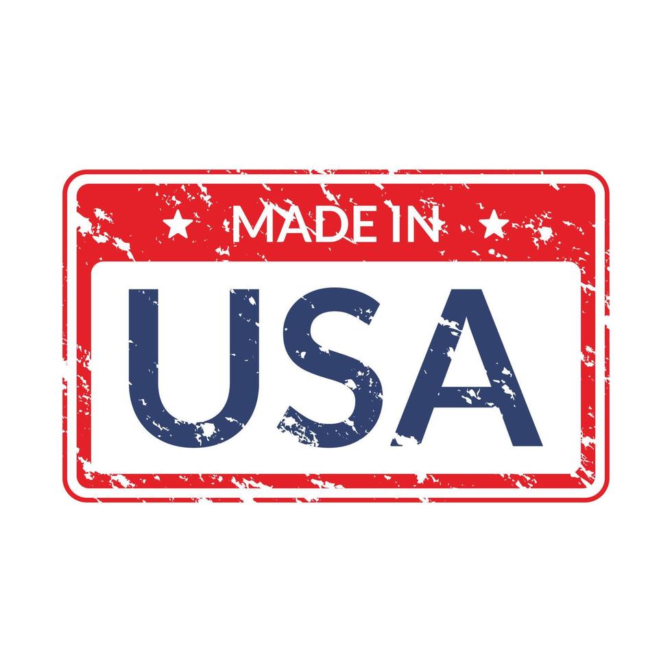 made in USA stamp 7882831 Vector Art at Vecteezy