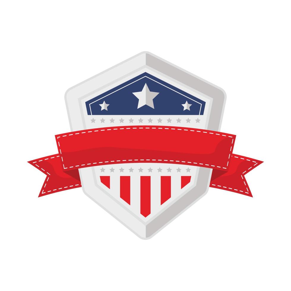 United states badge vector