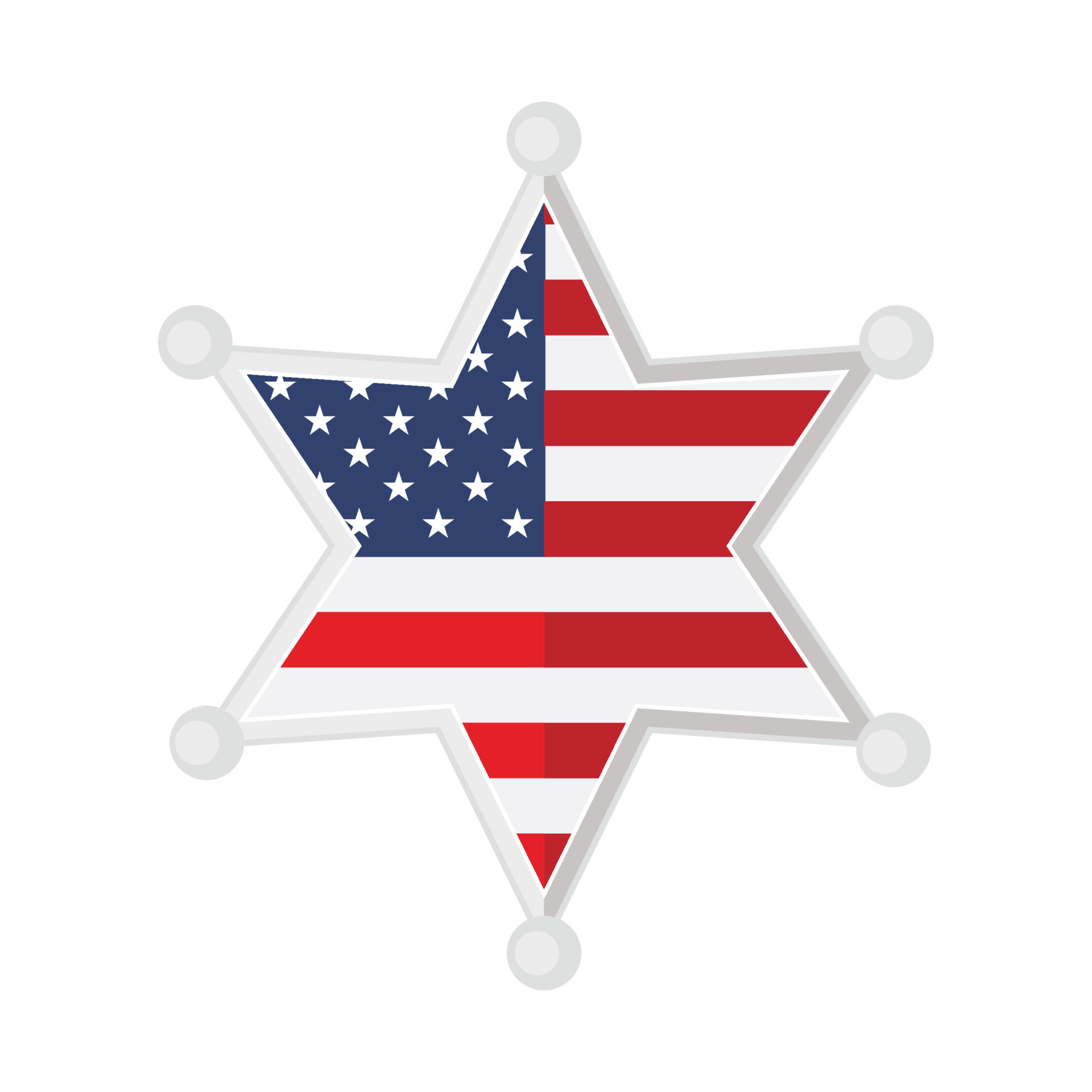 American flag badge 7882834 Vector Art at Vecteezy