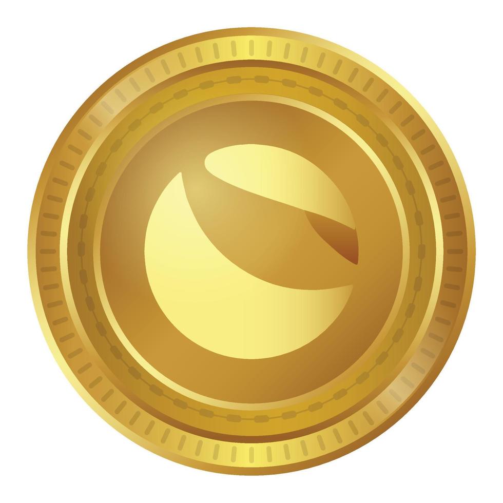 Terra Luna coin vector