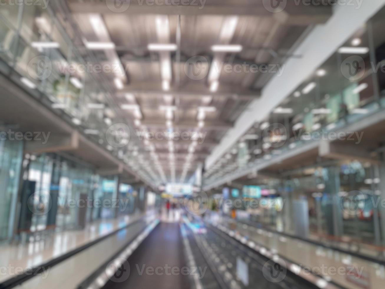 Blur photo of airport terminal