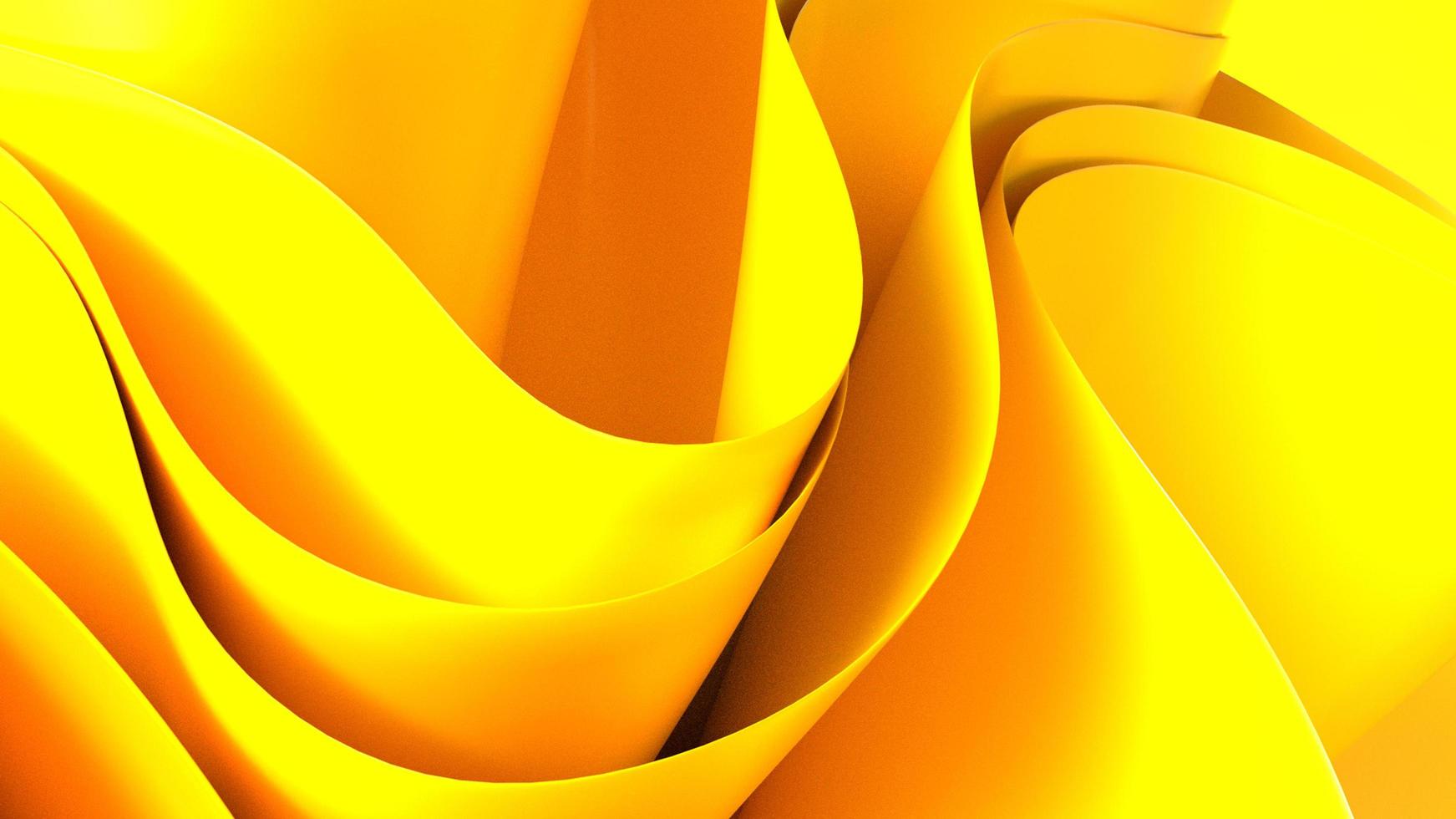 desktop wallpaper yellow gradient 3d wave photo