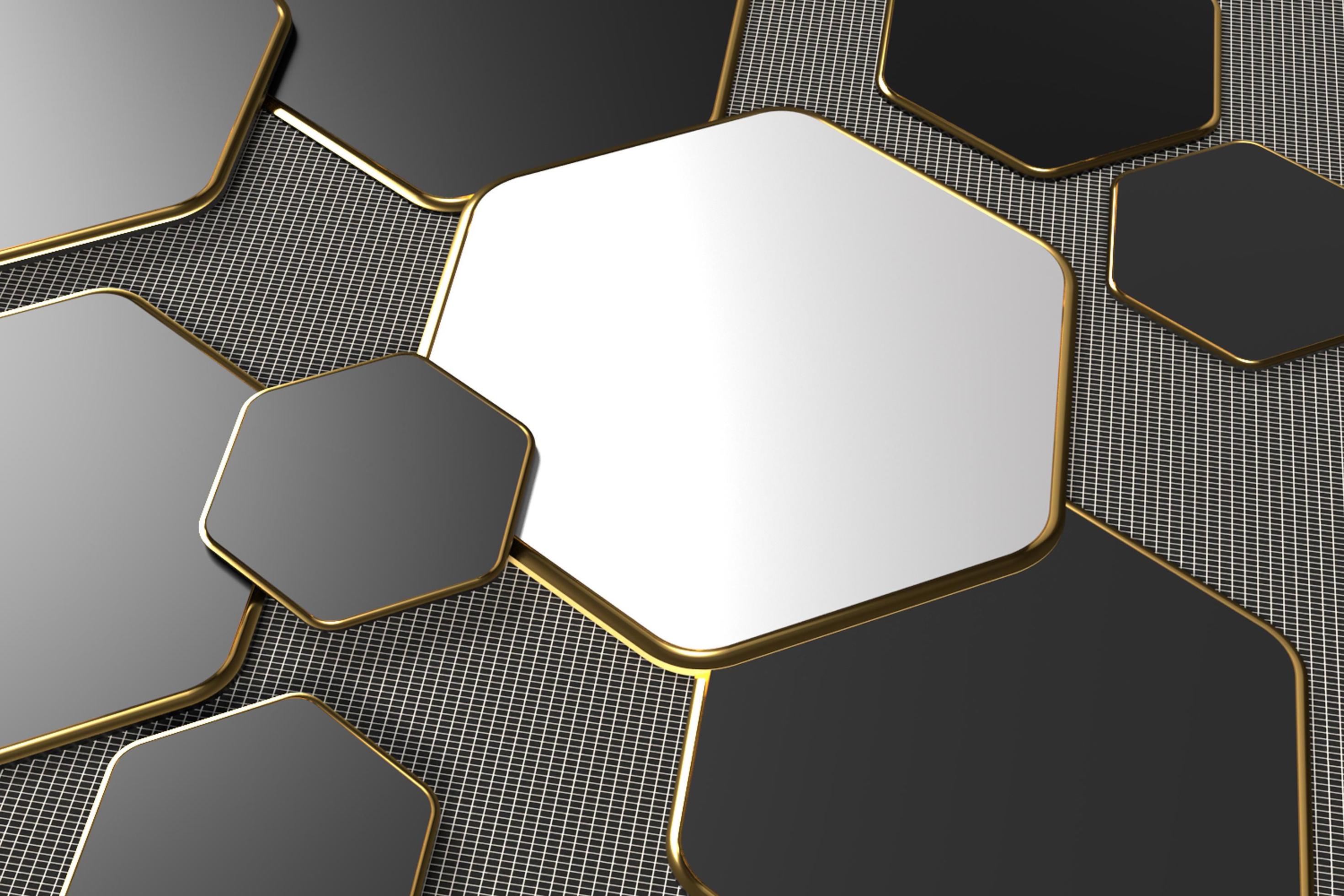 Hexagon on sale 3d wallpaper
