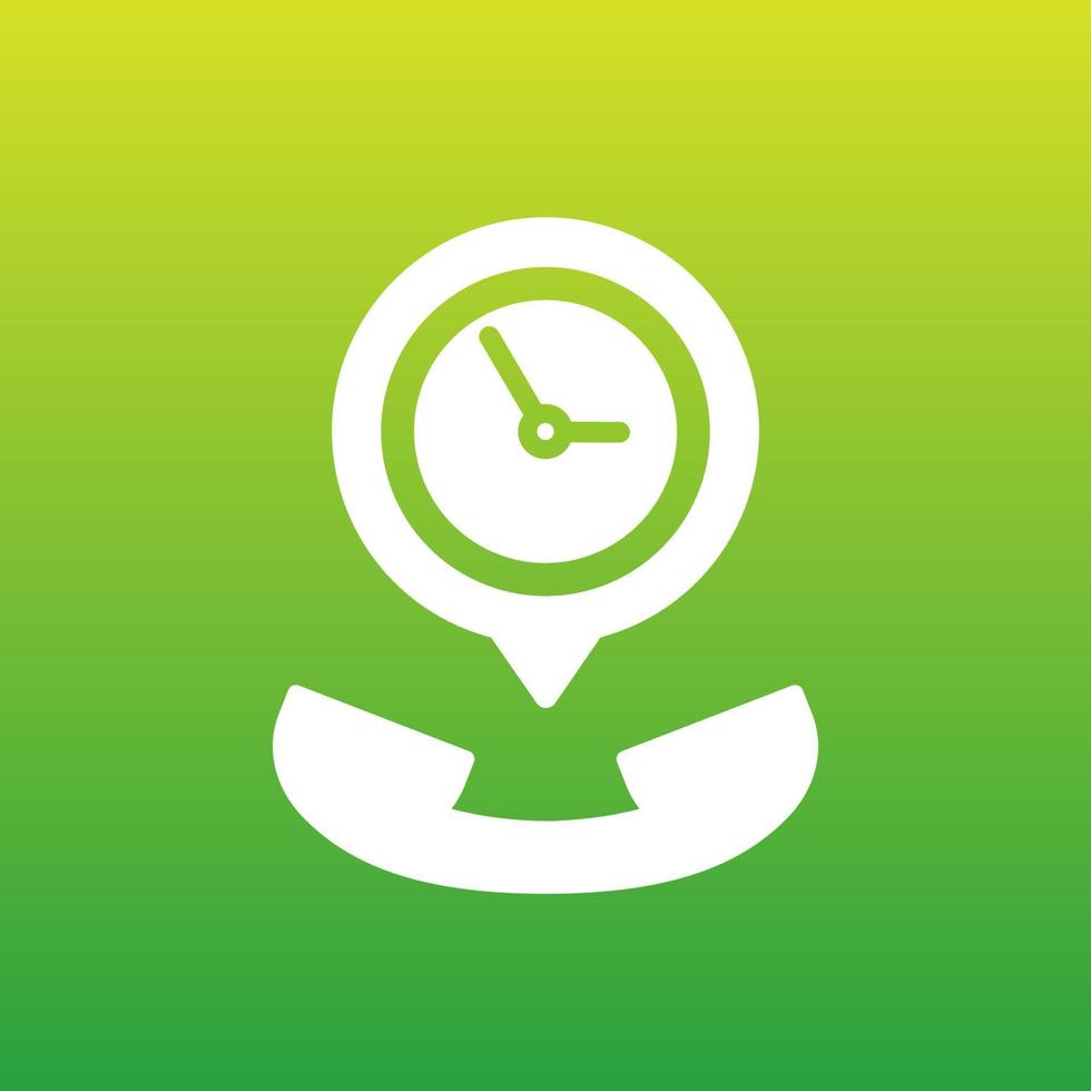call duration vector icon for apps
