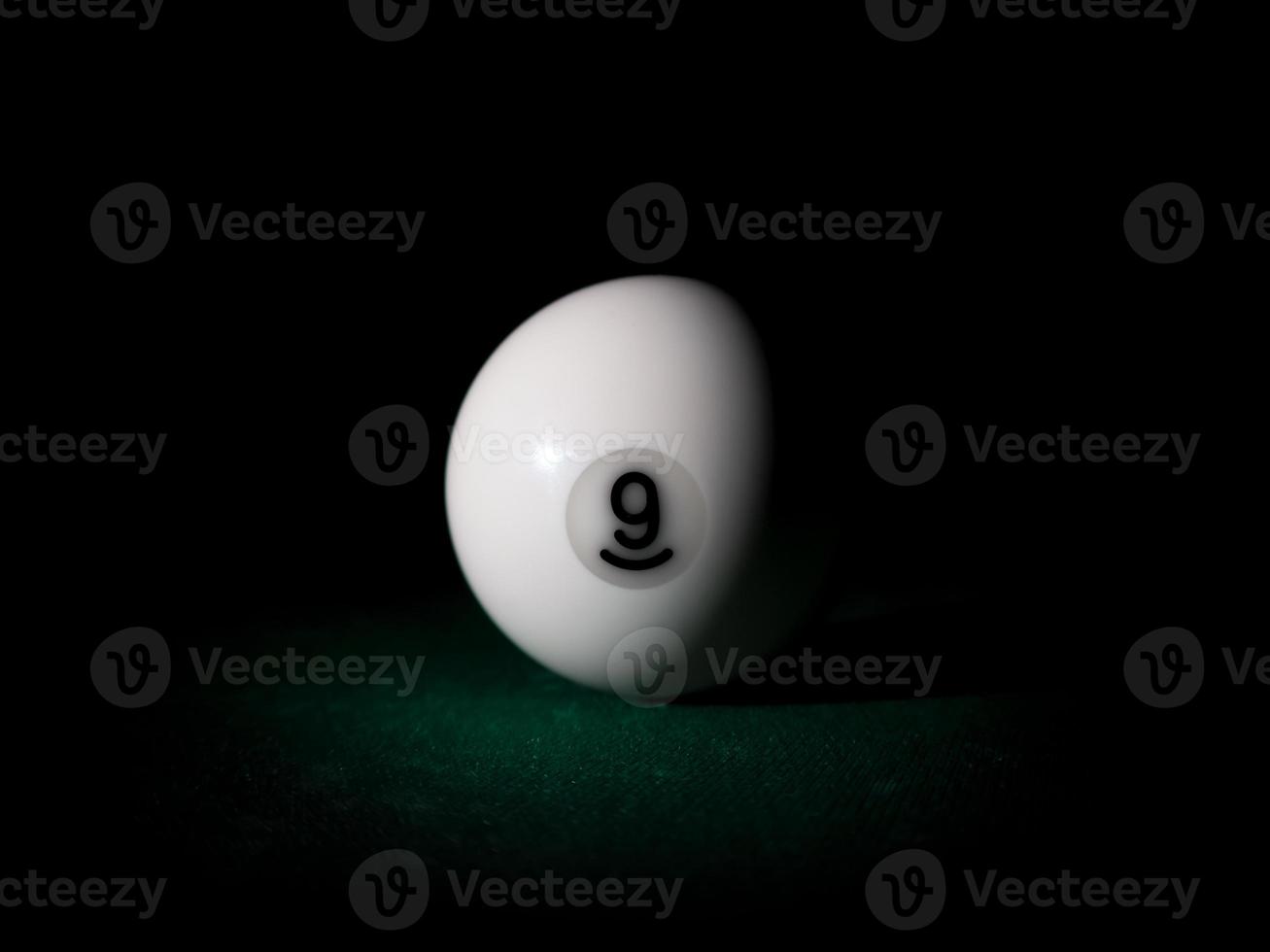 Ball number 9 for Russian billiard pyramid photo