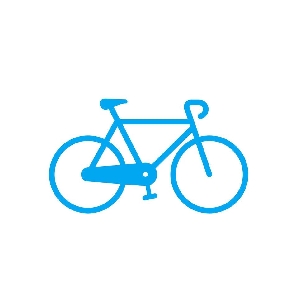 icono de bicicleta, pictograma de vector de ciclismo de bicicleta
