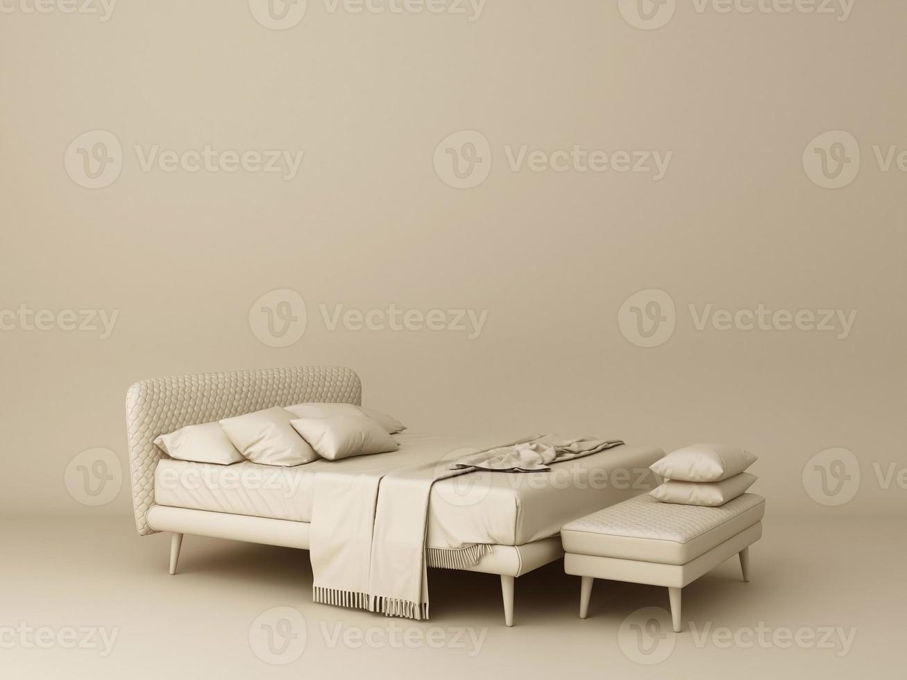 abstract furniture shelf and artwork frame with plant.3d rendering photo