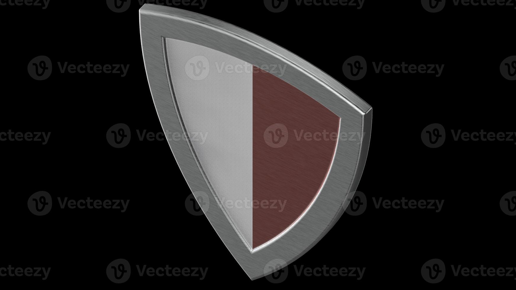 shield silver medieval 3d illustration render photo