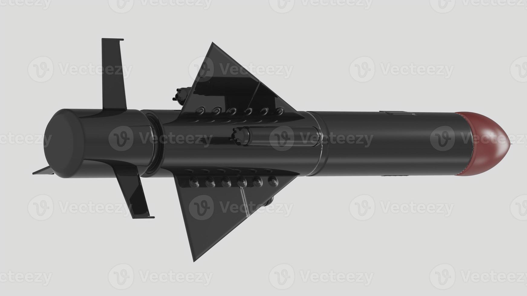 cohete misil guerra conflicto munición ojiva nuclear militar arma nuke 3d ilustración nave espacial foto