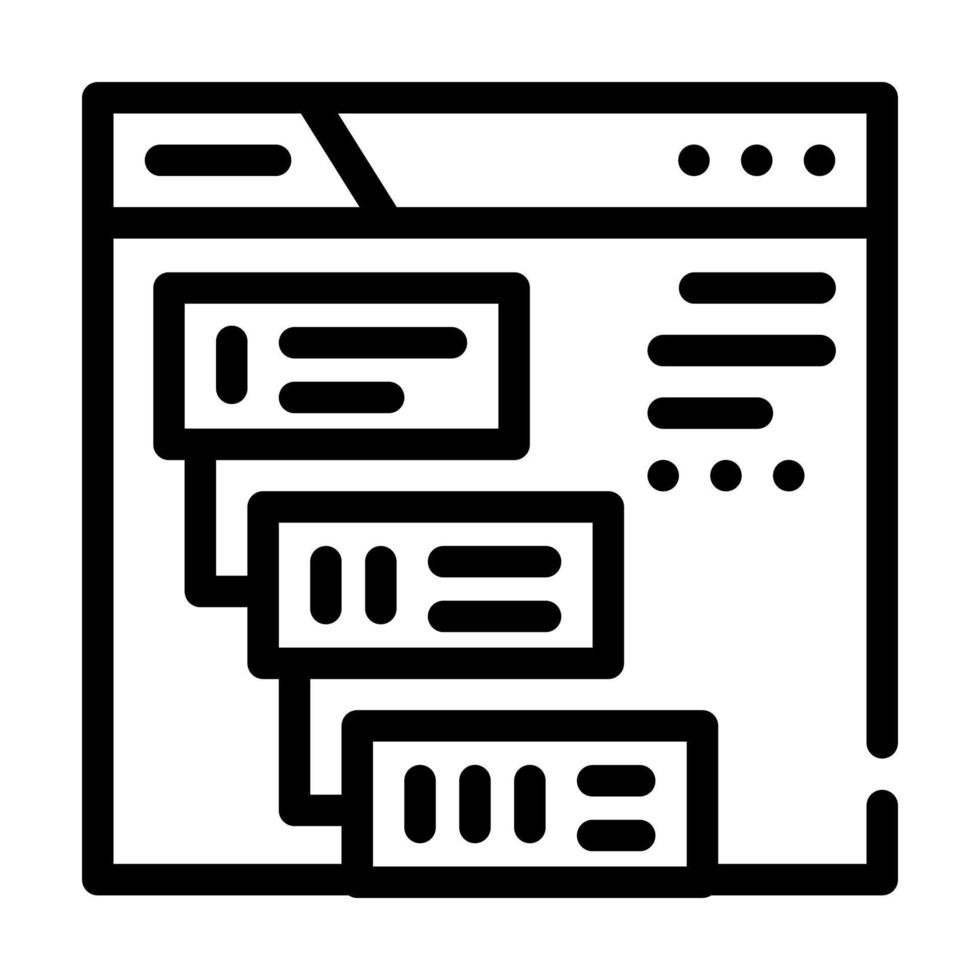stages of communiction operator of call center line icon vector illustration