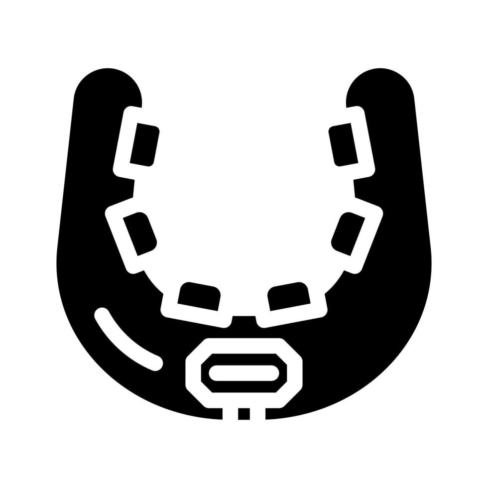 neck ems training glyph icon vector illustration