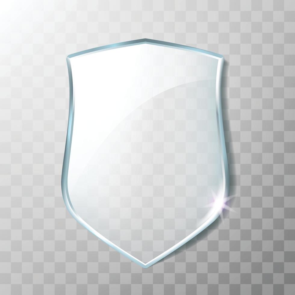 Glass Shield Acrylic Transparency Panel Vector