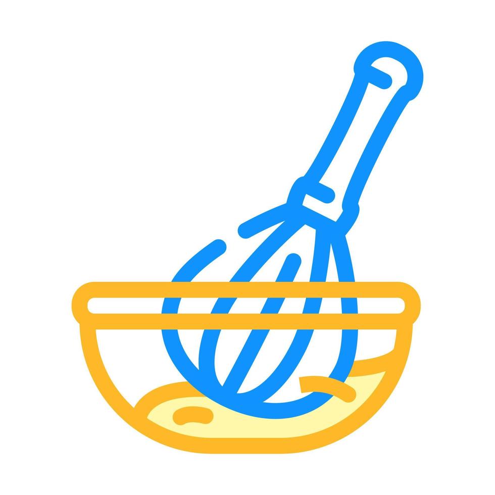 beater whisk color icon vector illustration