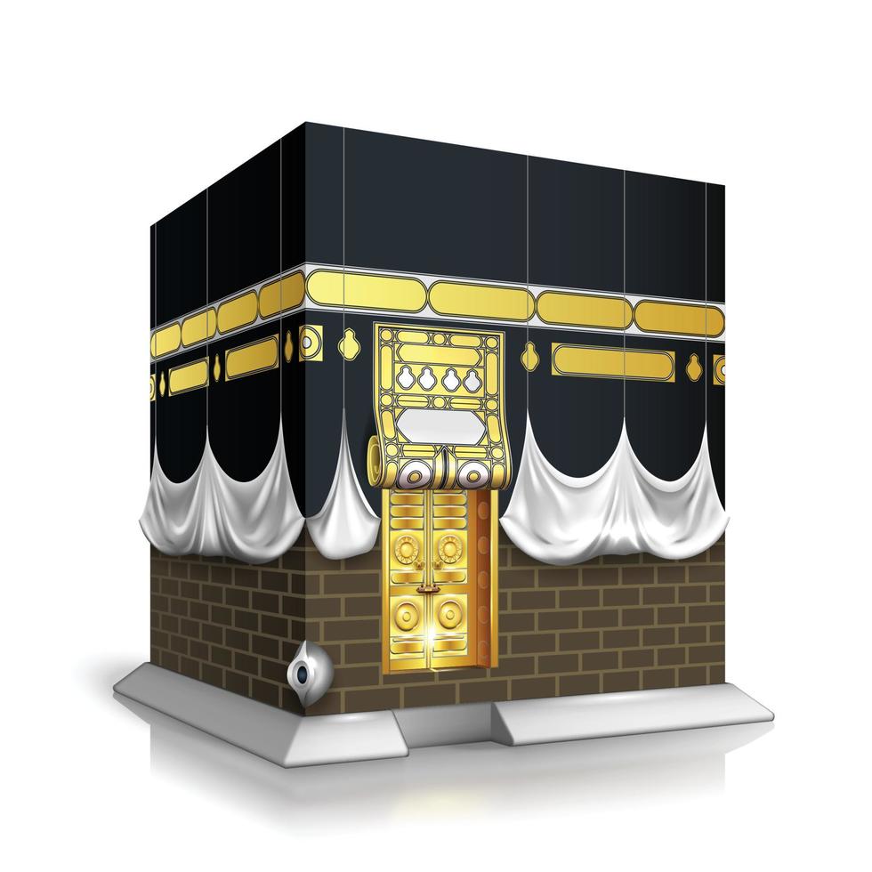 Makkah Kaaba Hajj Muslims Islamic Mecca Vector