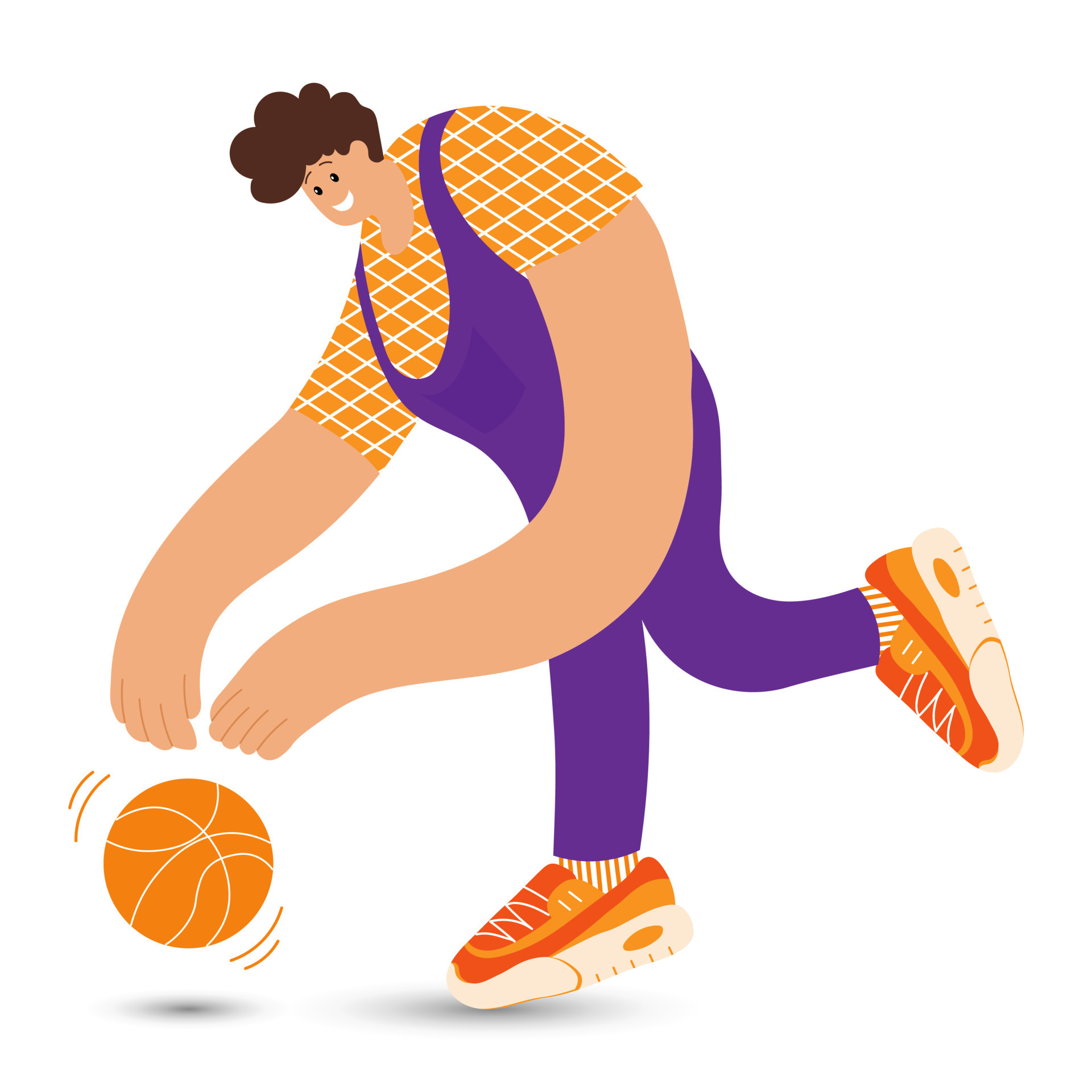 Cartoon illustration, funny guy sportsman in sneakers with a basketball ball. Print, poster, clip art 7885275 Vector Art at Vecteezy Cartoon illustration, funny guy sportsman in sneakers with a basketball ball. Print, poster, clip art 7885275 Vector Art at Vecteezy