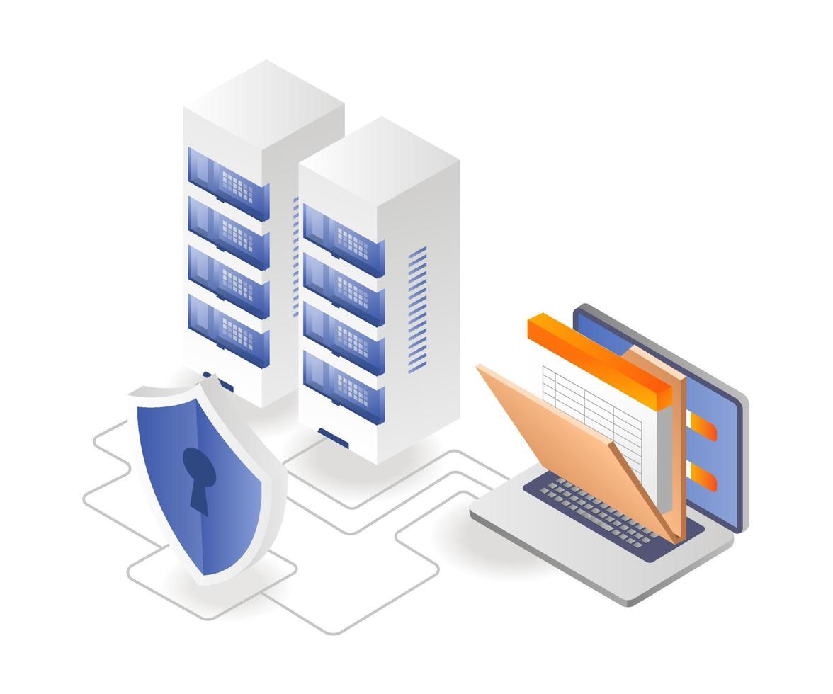 Data server computer network vector