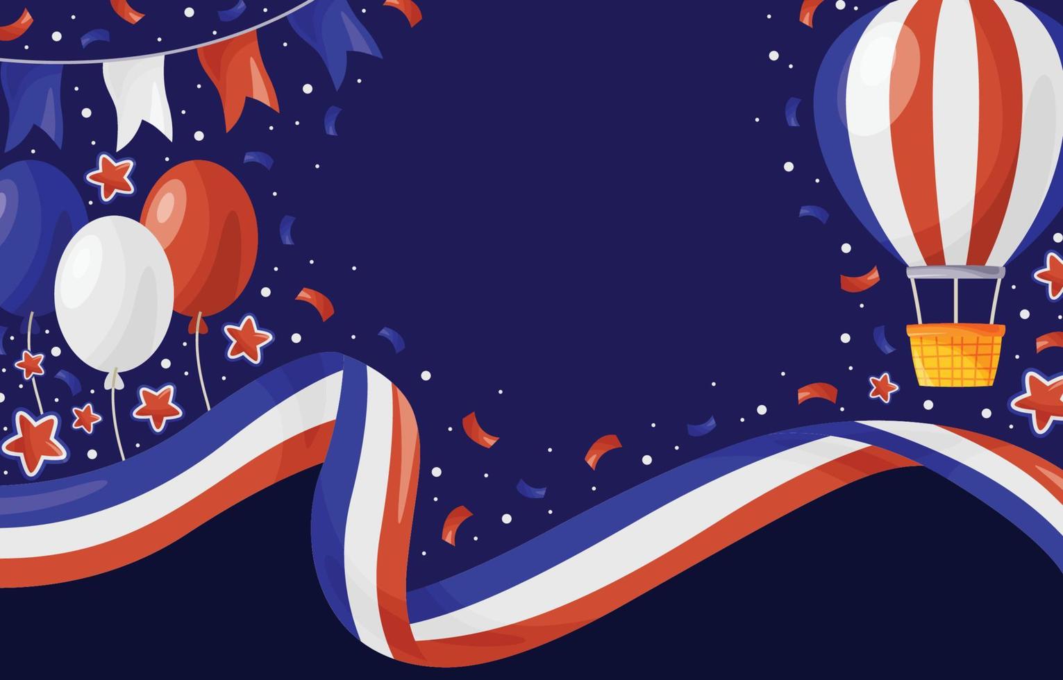 Bastille Day France National Day Background vector