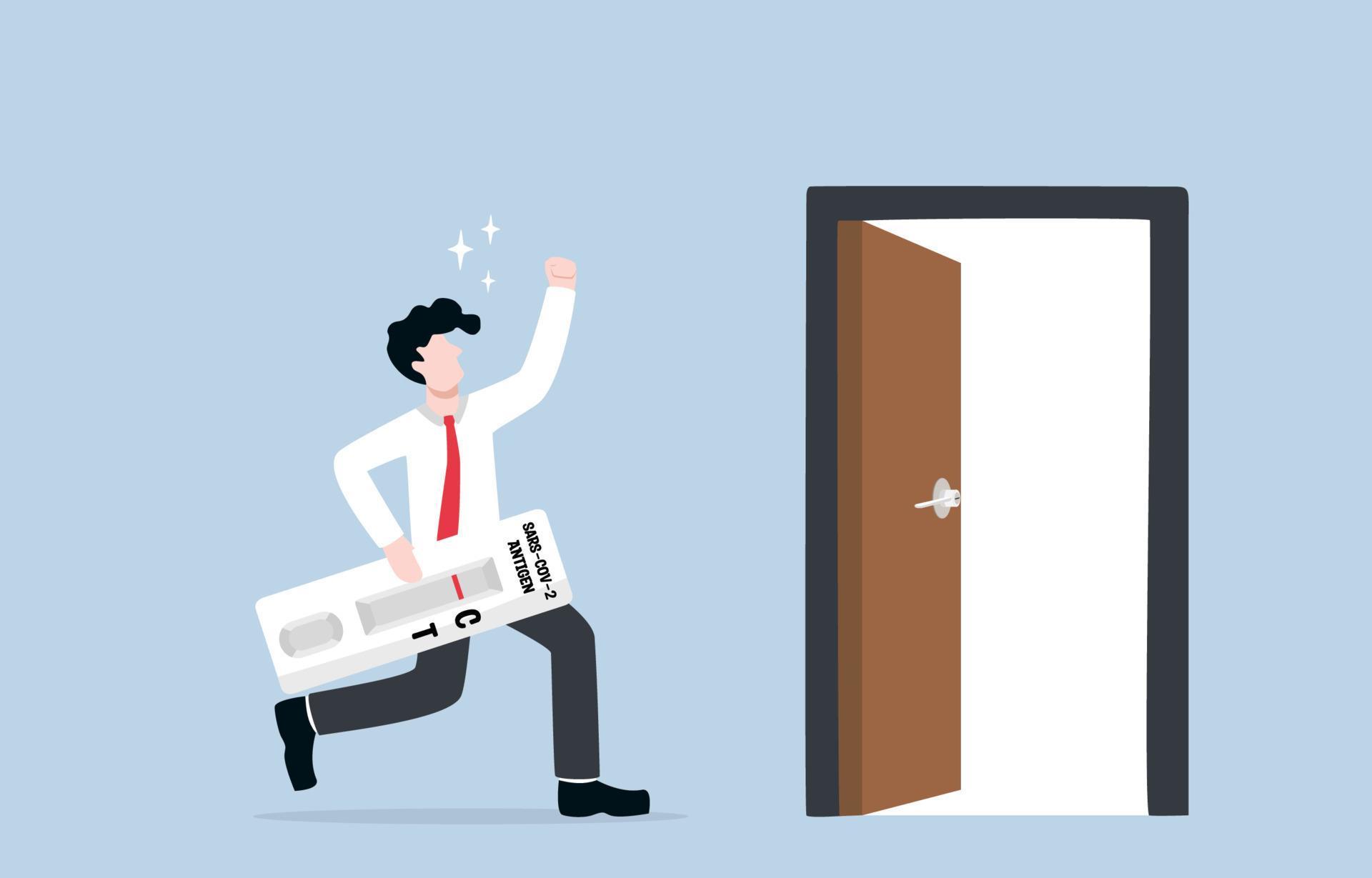 Covid19 rapid antigen test kit verifying not detected, working at