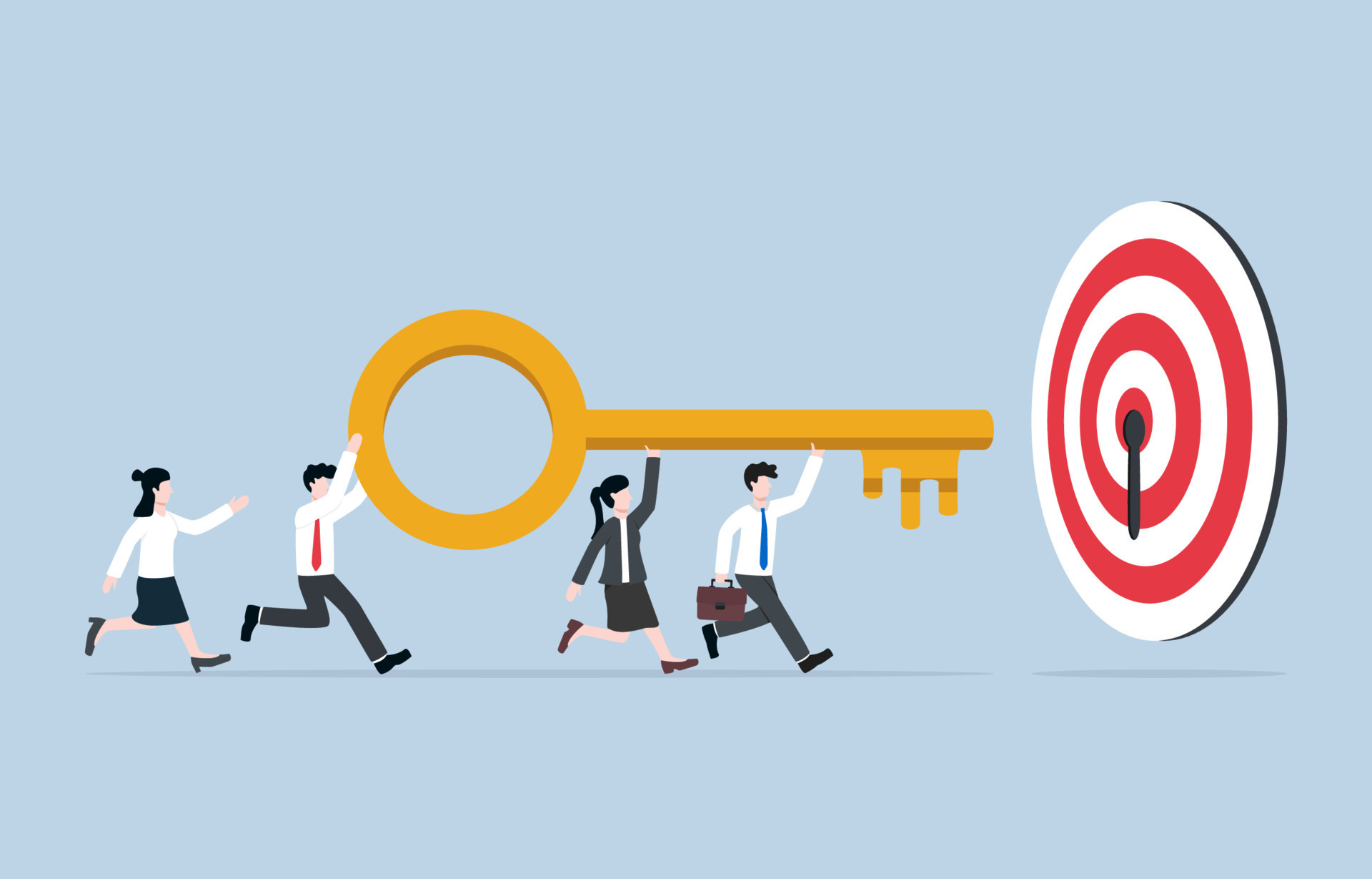 Unlock idea for achieving target in business team, team development to Unlock idea for achieving target in business team, team development to