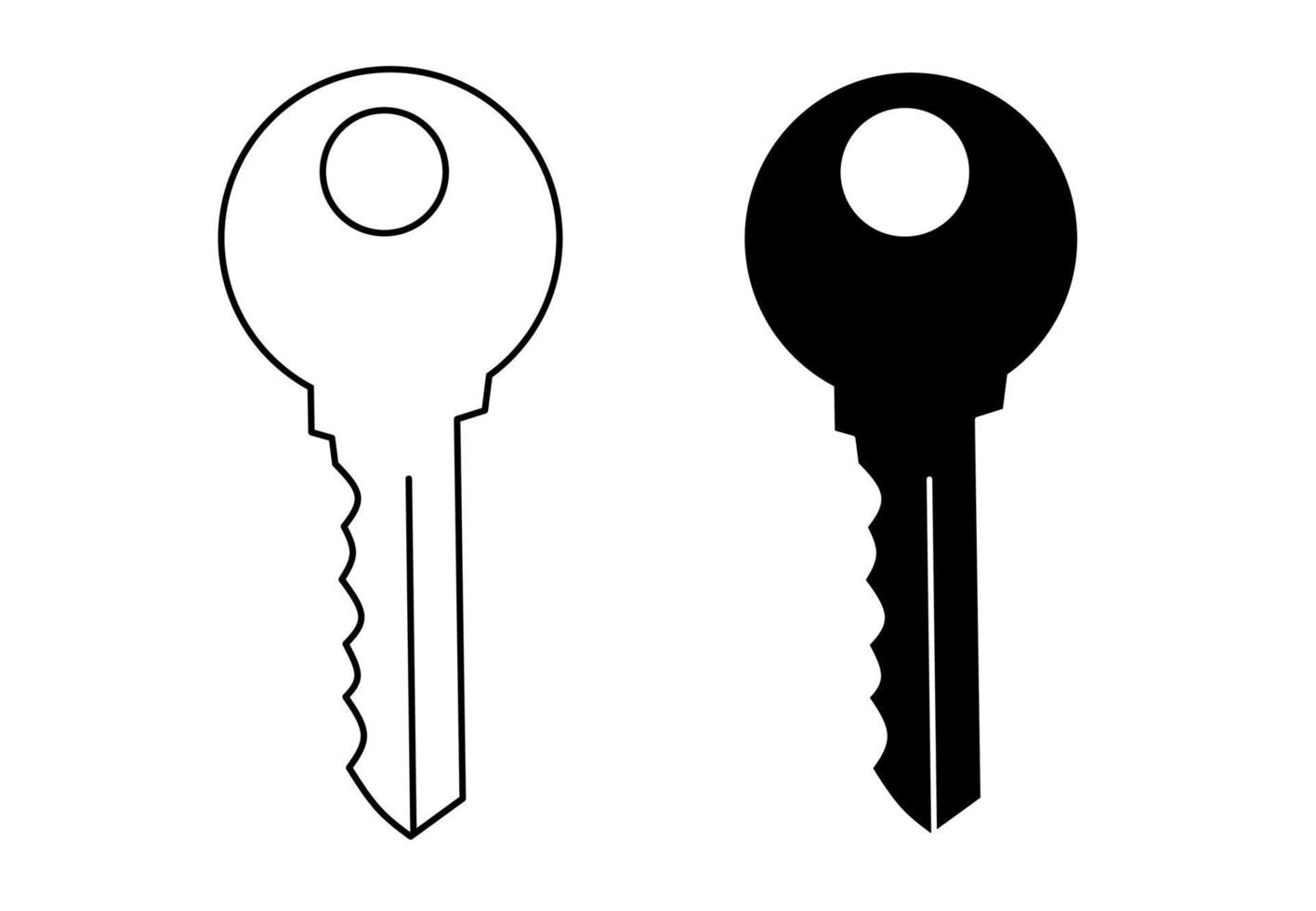 latch key icon vector