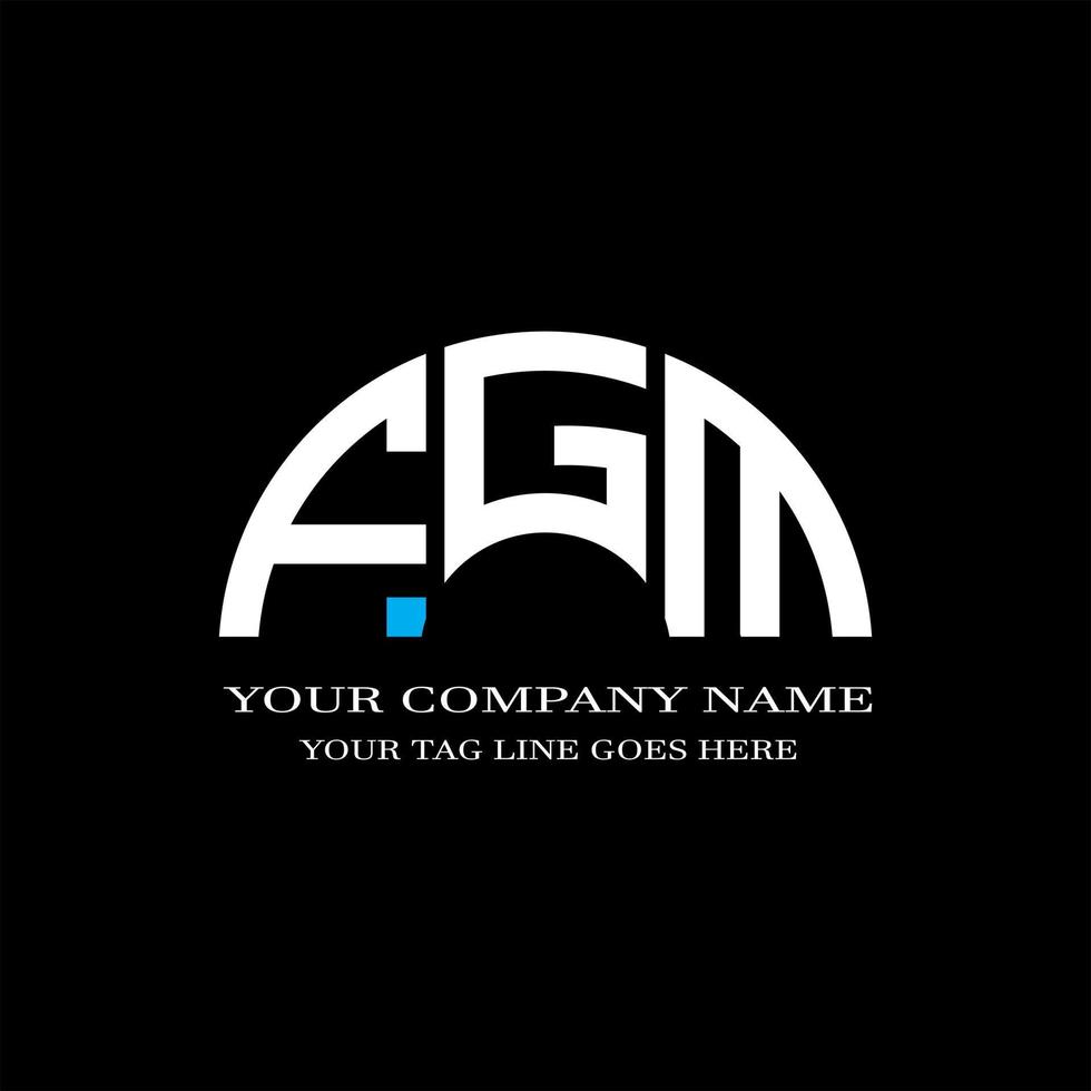 FGM letter logo creative design with vector graphic