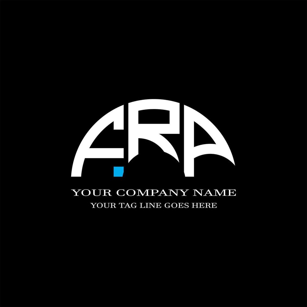 FRP letter logo creative design with vector graphic