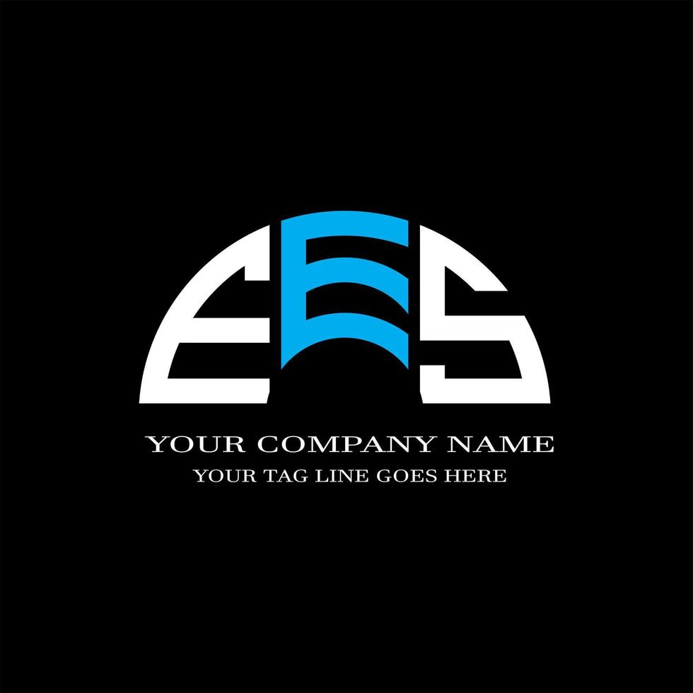 EES letter logo creative design with vector graphic