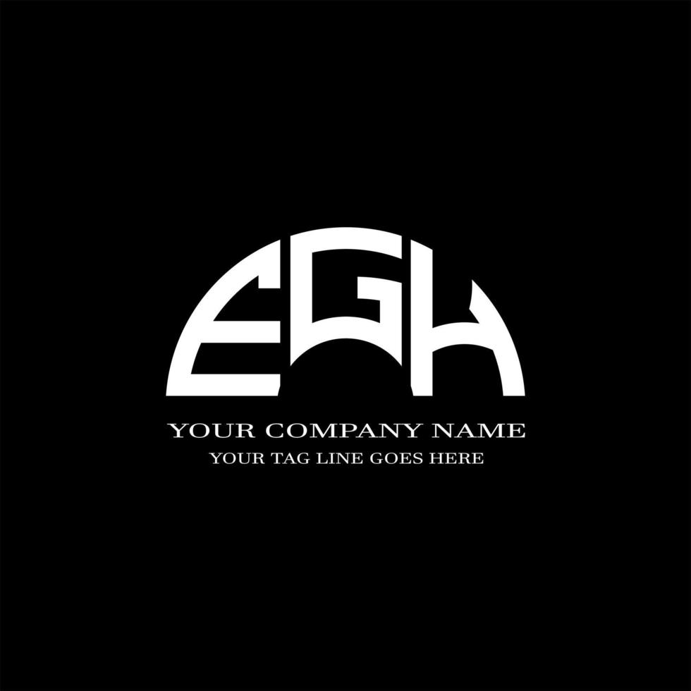 EGH letter logo creative design with vector graphic