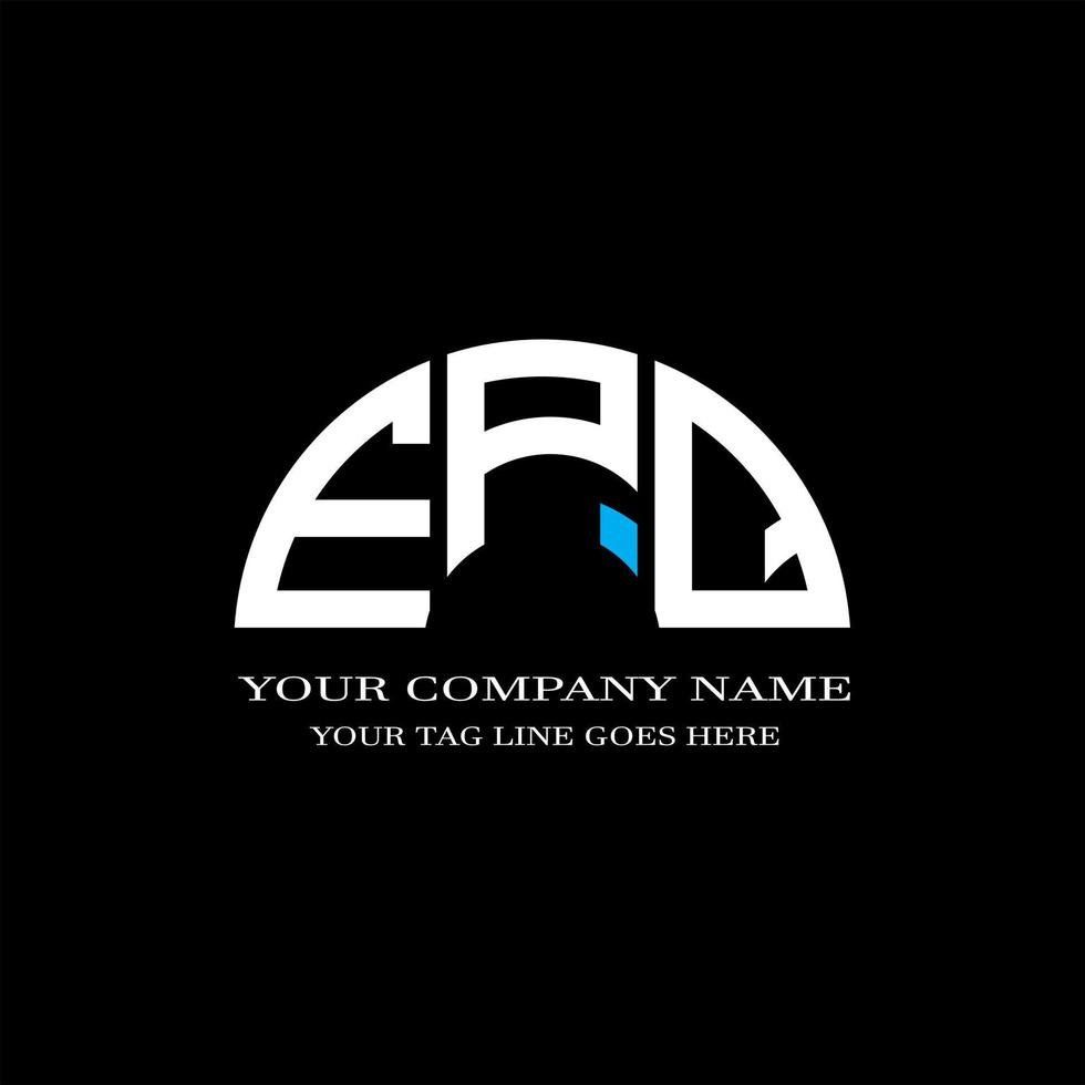 EPQ letter logo creative design with vector graphic