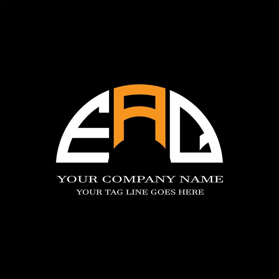 EAQ letter logo creative design with vector graphic