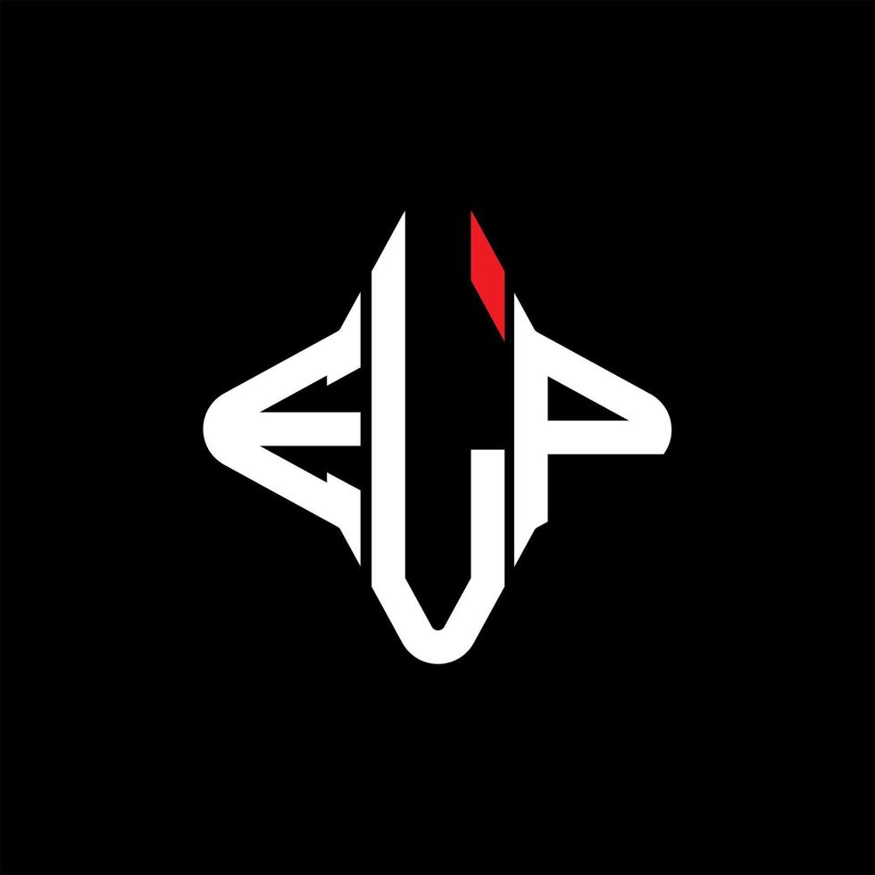 ELP letter logo creative design with vector graphic