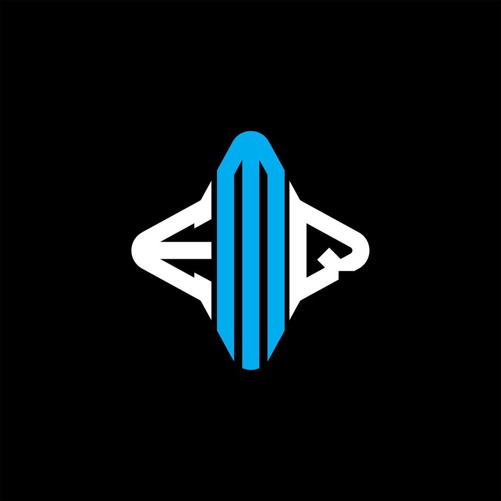 EMQ letter logo creative design with vector graphic