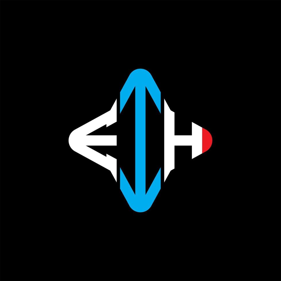 EIH letter logo creative design with vector graphic