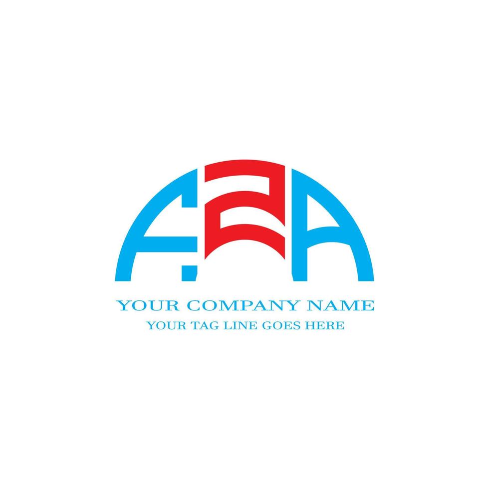 FZA letter logo creative design with vector graphic