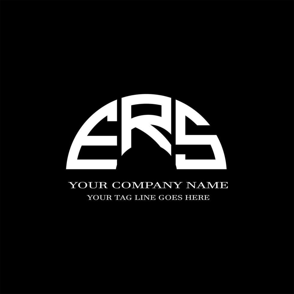 ERS letter logo creative design with vector graphic
