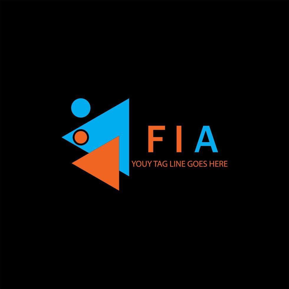 FIA letter logo creative design with vector graphic
